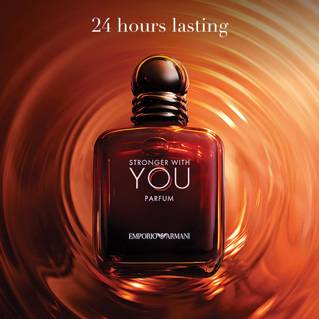 Stronger With You Parfum for Men 3.4 oz – Woody & Ambery Cologne with Rum, Bergamot & Vanilla